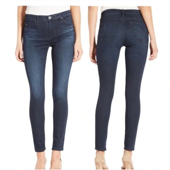 Adriano Goldschmied The Legging Ankle Jeans Dark Wash Size 29 Regular - Picture 1 of 10